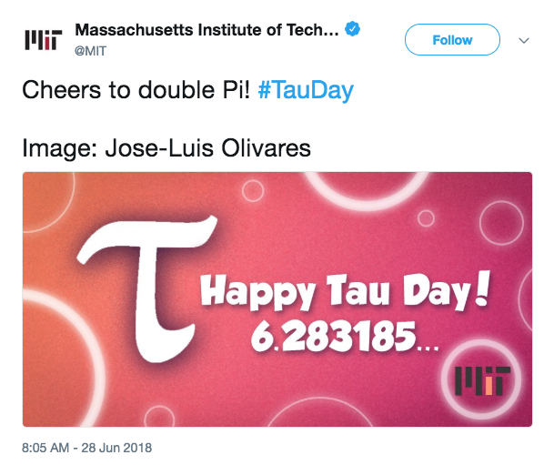 MIT Tau Day 2019