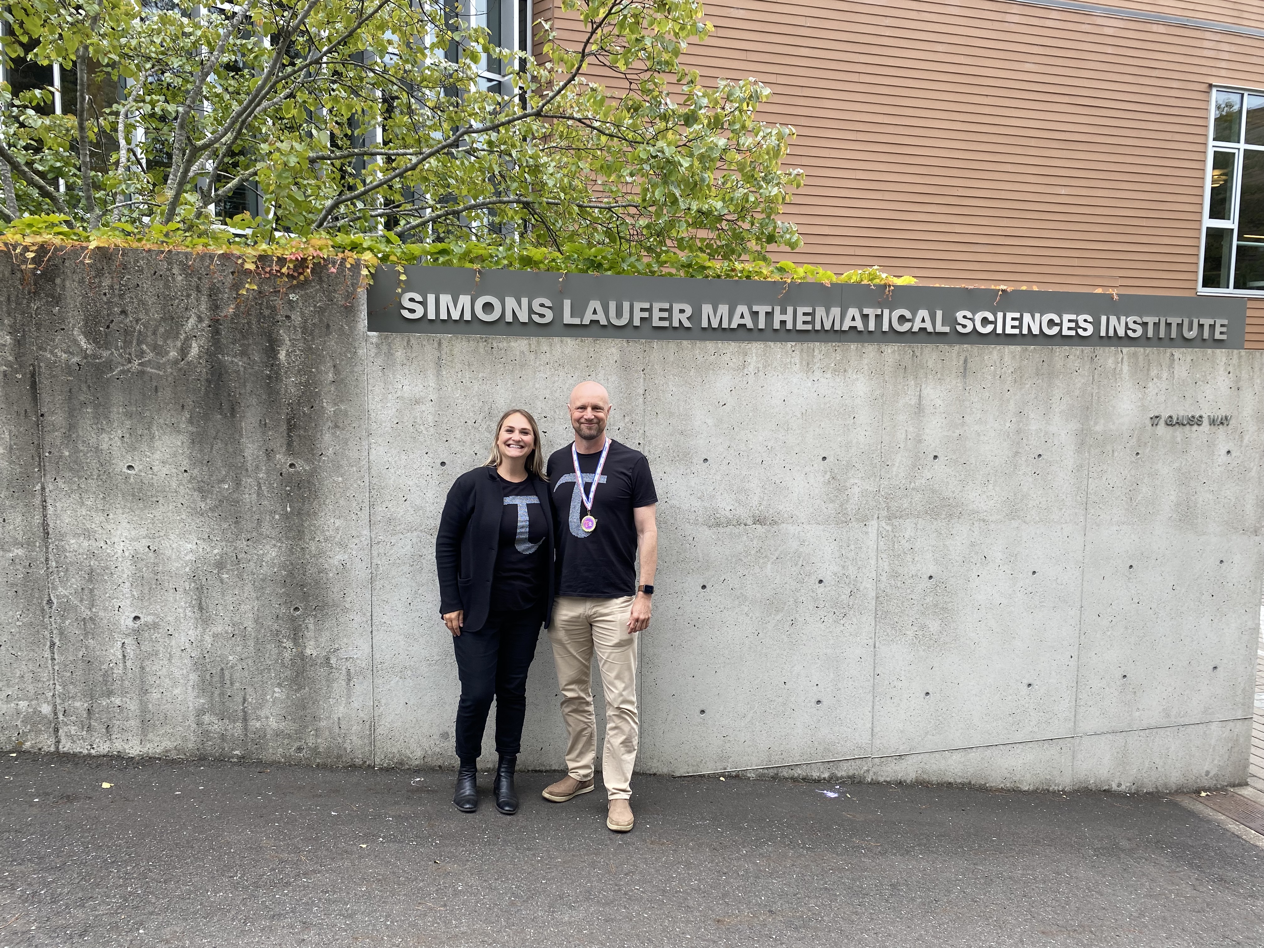 Michael Hartl with Uta Lorenzen at SLMath