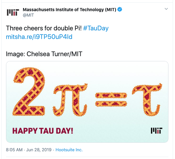 MIT Tau Day 2020